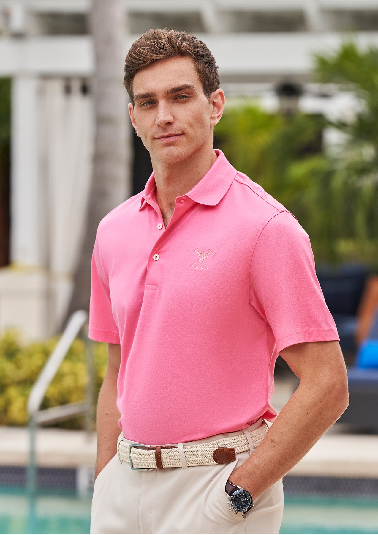 Mercerized cotton polo shirts online