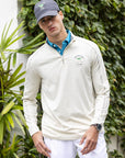 Men's Quarter Zip Pullover Off-White