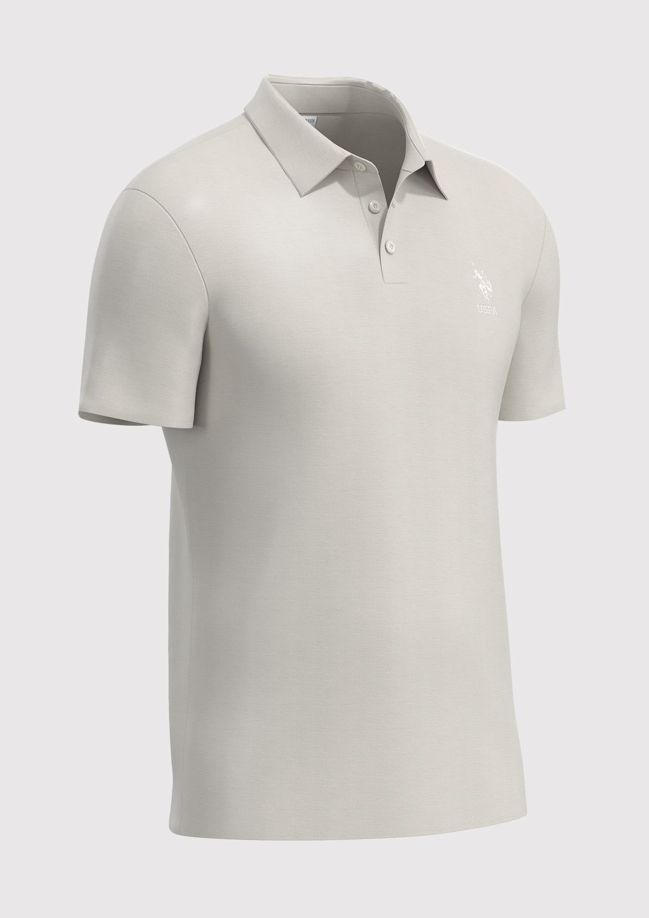 USPA Sport Men&#39;s Technical Stretch Polo Tan