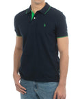 USPA Life Men's Short Sleeve Polo Navy