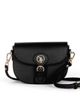 USPA Arlington Premium Leather Crossbody Bag Black