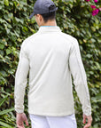 Men's Quarter Zip Pullover Off-White