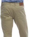 USPA Men's 5-Pocket Stretch Twill Overdyed Pant Khaki