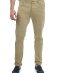 USPA Men's 5-Pocket Stretch Twill Overdyed Pant Khaki