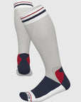 USPA Pro Performance over-the calf sock - White