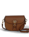 USPA Arlington Premium Leather Crossbody Bag Brown