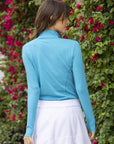 Women's Quarter Zip Pullover Teal