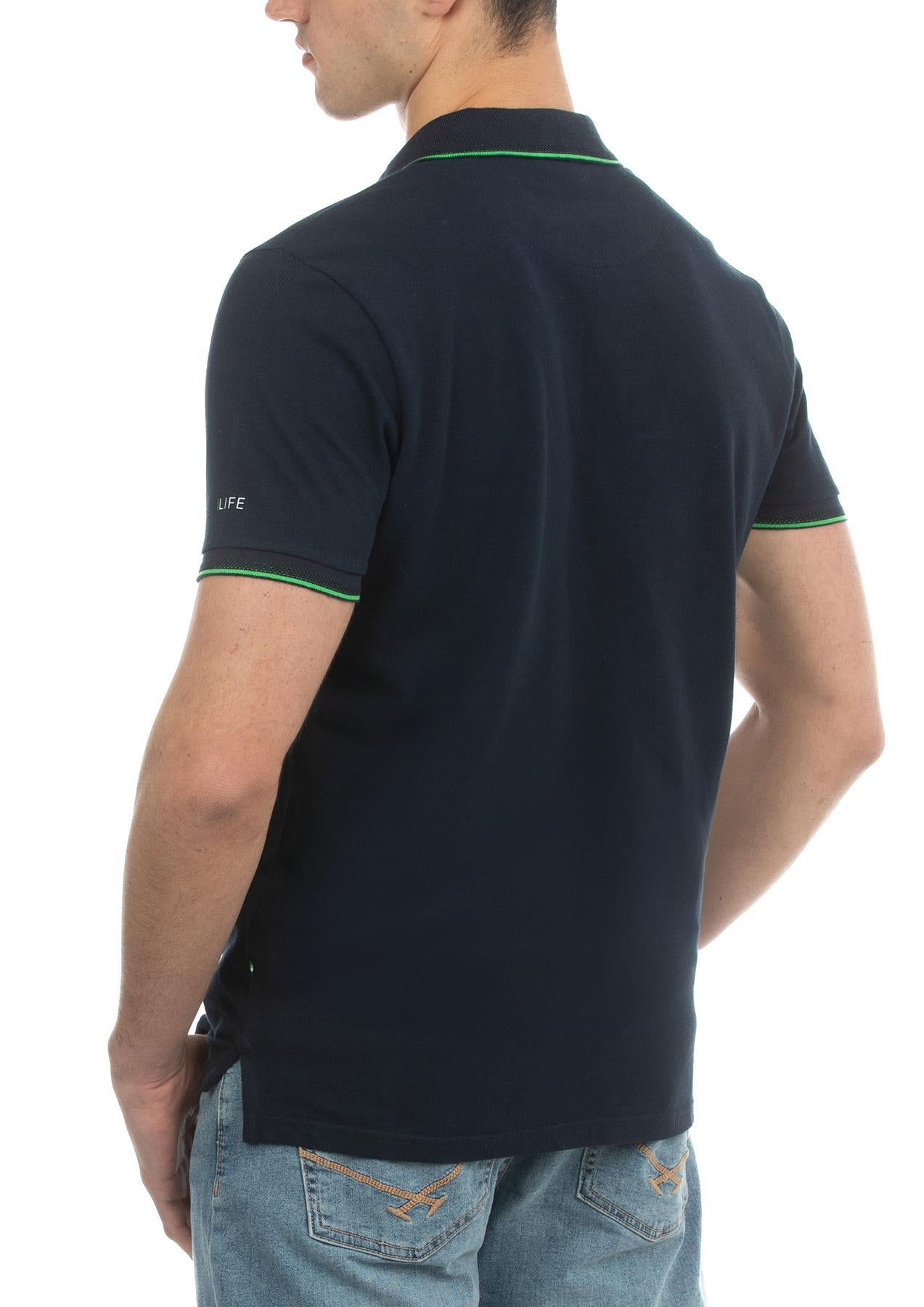 USPA Life Men&#39;s Short Sleeve Polo Navy