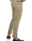 USPA Men's 5-Pocket Stretch Twill Overdyed Pant Khaki